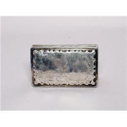 Dutch Hallmarked Silver Tobacco Box