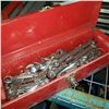 Image 2 : WATERLOO TOOL CHEST AND RED TOOL BOX FULL OF WRENCHES