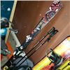 Image 1 : ROSSIGNOL POWDER TURN 159CM SKIS WITH MARKER X SQUIRE BINDINGS AND ATOMIC POLES