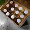Image 2 : WOOD CRATE OF VINTAGE MILK BOTTLES W/ BOX OF COFFEE CARAFES AND MORE