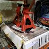 Image 2 : PAIR OF 2 TON JACK STANDS, COLEMAN CAMP STOVE, AND OIL FILTERS