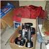 Image 1 : BLACK AND DECKER CORDLESS DRILL, CIRCULAR SAW AND FIRST AID BAGS