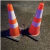 Image 1 : 2 NEW TRAFFIC REFLECTIVE CONES 36" TALL RETAIL $50 EACH