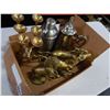 Image 2 : BRASS HORSE FIGURES, DEER FIGURE, COFFEE POT, AND SHAKER