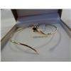 Image 2 : STERLING SILVER YELLOW GOLD PLATED "SERPENT" BANGLE BRACELET - RETAIL $200