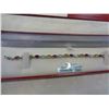 Image 2 : STERLING SILVER GENUINE 6x4mm 10CT GEMSTONE TENNIS BRACELET W/ APPRAISAL $800