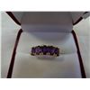 Image 2 : 10KT YELLOW GOLD 4 x 6 mm GENUINE 2.5CTS AMETHYST RING SIZE 6.5 W/ APPRAISAL $1225