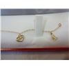 Image 2 : 10KT YELLOW GOLD "BFF" CHARM BRACELET W/ APPRAISAL $600
