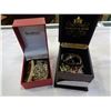 Image 1 : 2 JEWELLERY BOXES W/ JEWELLERY, RHINESTONE AND OTHER