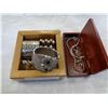 Image 1 : TRAY OF BANGLES AND SILVER TONE NECKLACE, PINS, ETC