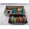 Image 1 : LOT OF BANGLES, JEWELRY AND GODDESS FIGURE
