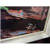 Image 2 : OIL ON CANVAS FLORAL PAINTING IN WHITE FRAME