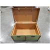 Image 2 : GREEN WOOD FRAMED TRUNK