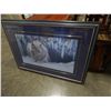 Image 1 : LARGE ROBERT BATEMAN PRINT 1987 SLEEPING LYNX