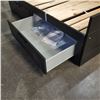 Image 3 : BLACK IKEA SINGLE SIZE BEDFRAME W/ 2 UNDER BED STORAGE DRAWERS