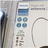 Image 3 : NEW OVERSTOCK PHILIPS CLASSIC HD DIGITAL ANTENNA, 1080P, 4K READY WITH PHILIPS 3 DEVICE UNIVERSAL RE