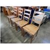 Image 2 : 4 PINE DINING CHAIRS