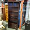 Image 1 : YOUNG AMERICA MAHOGANY BOOKSHELF - APPROX 79 INCH TALL
