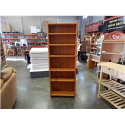 Pine Bookshelf Approx 6 Foot Tall