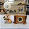 Image 1 : VINTAGE PLASTIC BAR GLOBE LAMP AND ELECTRIC CLOCK