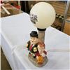 Image 2 : VINTAGE PLASTIC BAR GLOBE LAMP AND ELECTRIC CLOCK