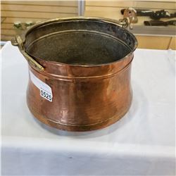 HAND HAMMERED COPPER CAULDRON