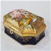 Image 1 : IMPERIAL LIMOGE PORCELAIN JEWELLERY BOX - APPROX 6 INCH WIDE