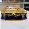 Image 3 : IMPERIAL LIMOGE PORCELAIN JEWELLERY BOX - APPROX 6 INCH WIDE