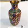 Image 1 : CLOISONNE VASE - DENTED/DAMAGED - APPROX 6 3/4 INCH TALL