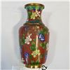 Image 2 : CLOISONNE VASE - DENTED/DAMAGED - APPROX 6 3/4 INCH TALL