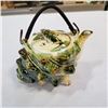 Image 3 : CONCH SHELL TEAPOT, CREAM AND SUGAR, AND 8 CUPS AND SAUCERS