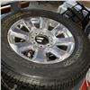 Image 2 : AS NEW, SET OF FOUR MICHELIN LTX-A/T M& S LT275/65R20 TIRES ON 8 BOLT FORD F350 PLATINUM/ KING RANCH