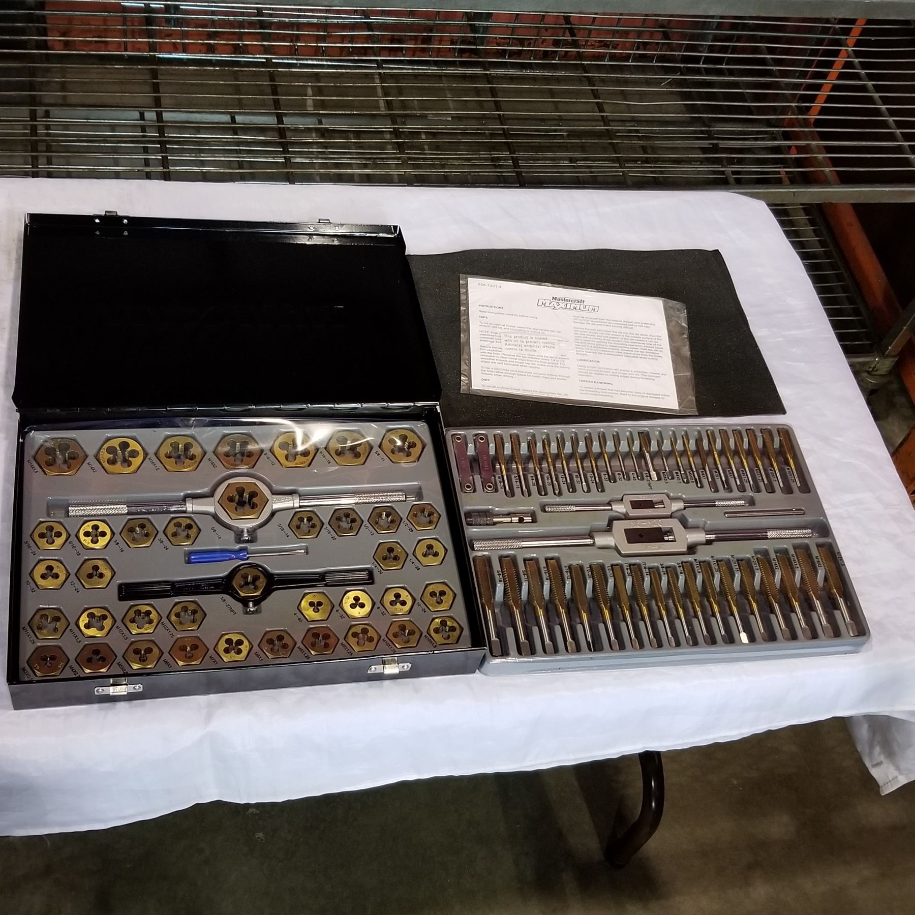 NEW MASTER CRAFT MAXIMUM TAP AND DIE SET