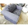 Image 2 : BLUE ROLLED ARM LOVE SEAT