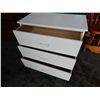 Image 2 : WHITE 3 DRAWER DRESSER