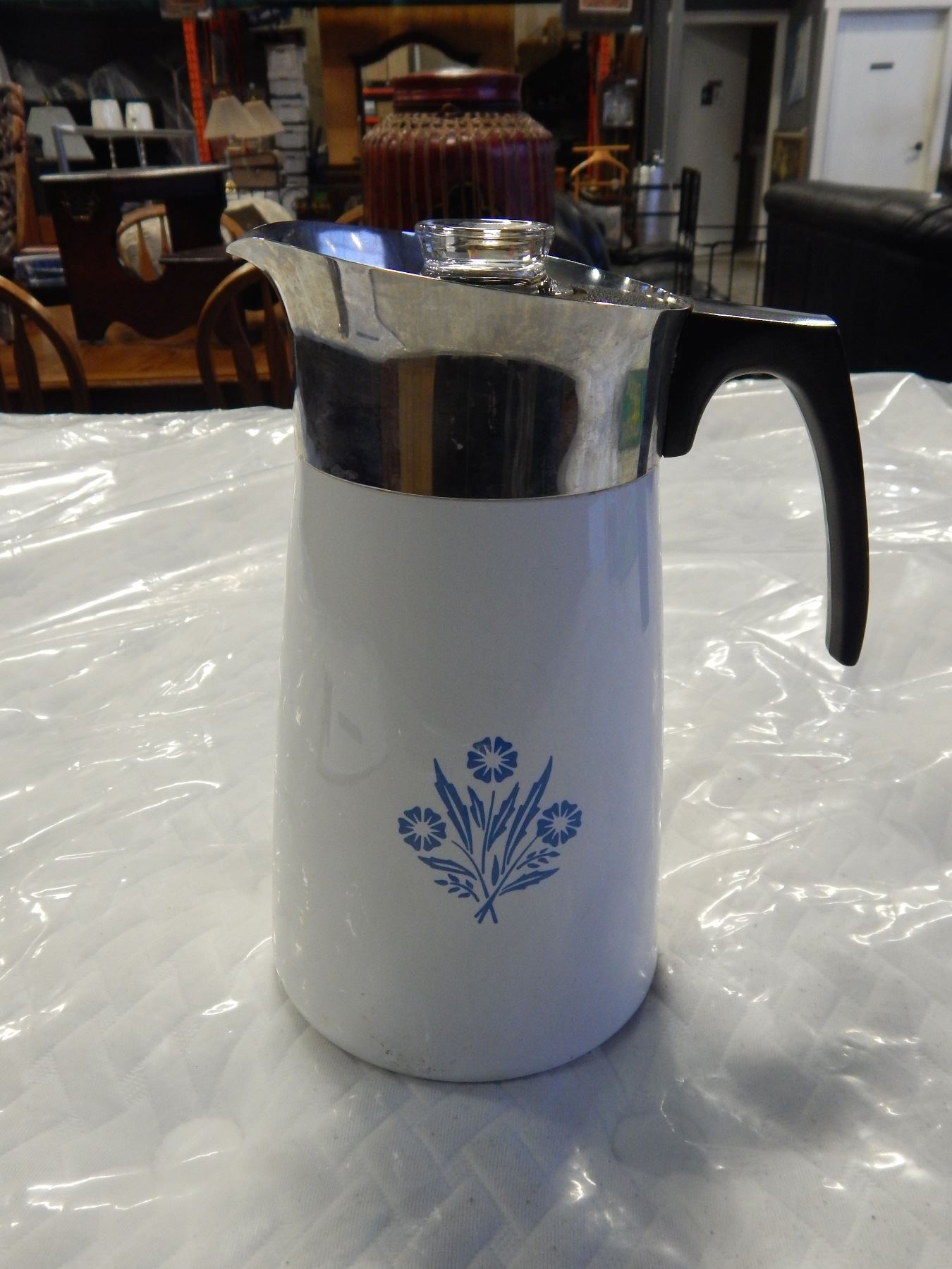 VINTAGE CORNING WARE COFFEE PERKULATOR