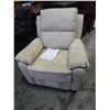 Image 1 : NEW LIFESTYLE WEBSTER RELAX-A-LOUNGER BEIGE MICRO SUEDE RECLINER, RETAIL $499