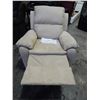 Image 4 : NEW LIFESTYLE WEBSTER RELAX-A-LOUNGER BEIGE MICRO SUEDE RECLINER, RETAIL $499