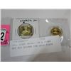 Image 2 : 2001 3CENT MEDALLION & STAMP SET 925 SILVER 24K GOLD PLATE
