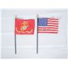 Image 10 : WWII Marine Corps Service Plaque w/ Flags