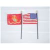 Image 11 : WWII Marine Corps Service Plaque w/ Flags