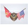 Image 14 : WWII Marine Corps Service Plaque w/ Flags