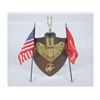 Image 2 : WWII Marine Corps Service Plaque w/ Flags