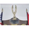 Image 4 : WWII Marine Corps Service Plaque w/ Flags