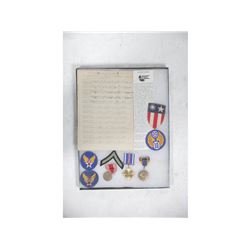 WWII Army Air Force Patch Display