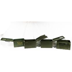 Lot of 4 Empty Ammo Cans