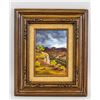 Image 1 : Oil on Board Signed Illegibly "Coming Storm"