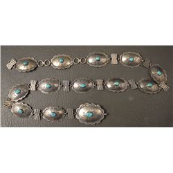 NAVAJO INDIAN LINK CONCHO BELT