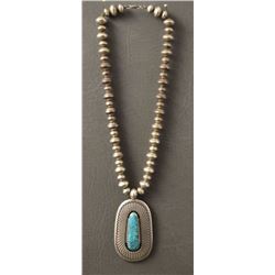 NAVAJO INDIAN NECKLACE (LEE YAZZIE)