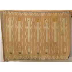 NAVAJO INDIAN YEI TEXTILE